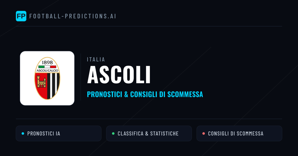 Pronostici e Statistiche Ascoli