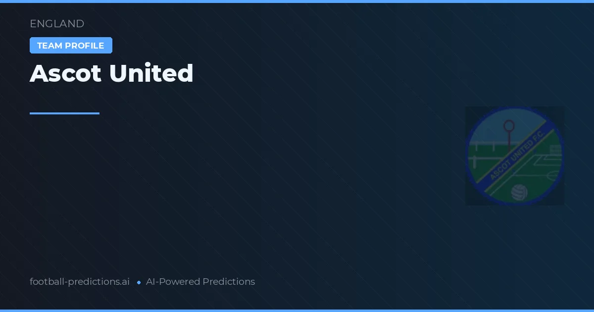 Ascot United Predictions & Stats