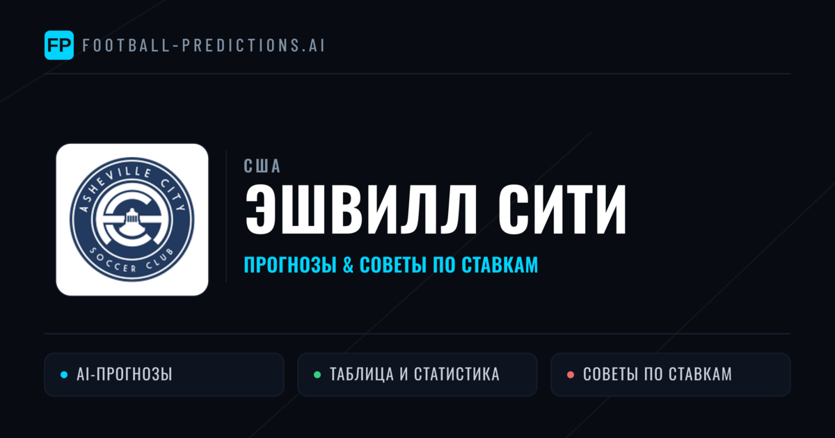 Эшвилл Сити прогнозы и статистика