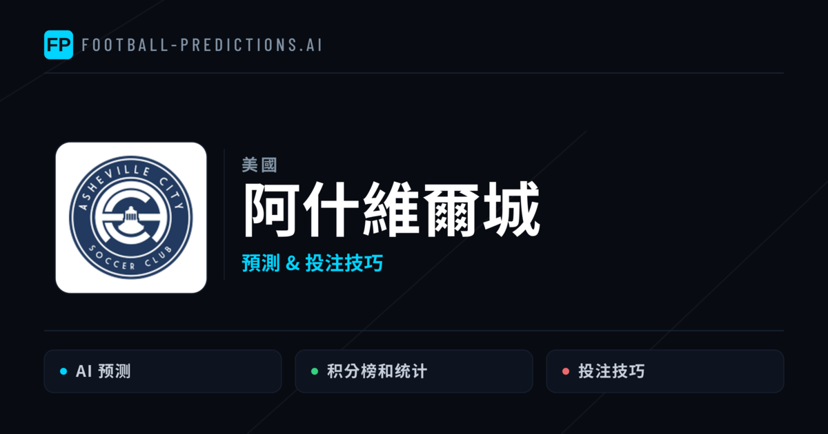 阿什維爾城 運彩分析｜足球預測與數據