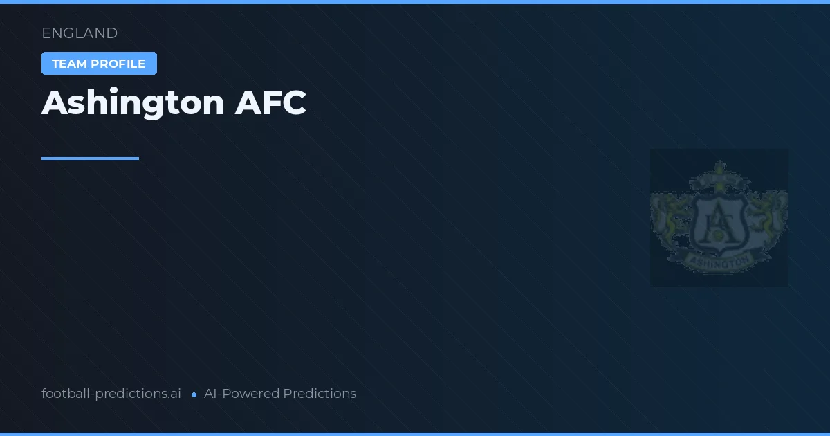 Ashington AFC Pronostics & Statistiques