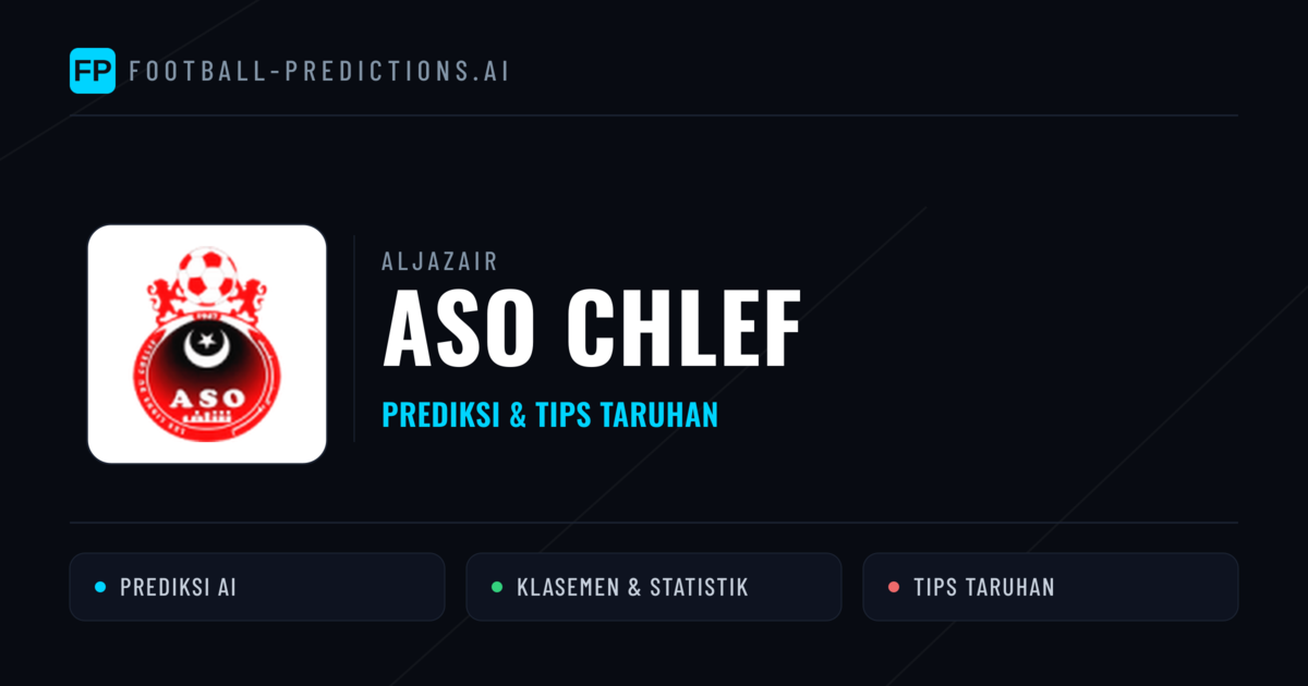 ASO Chlef Prediksi & Statistik Piala Dunia