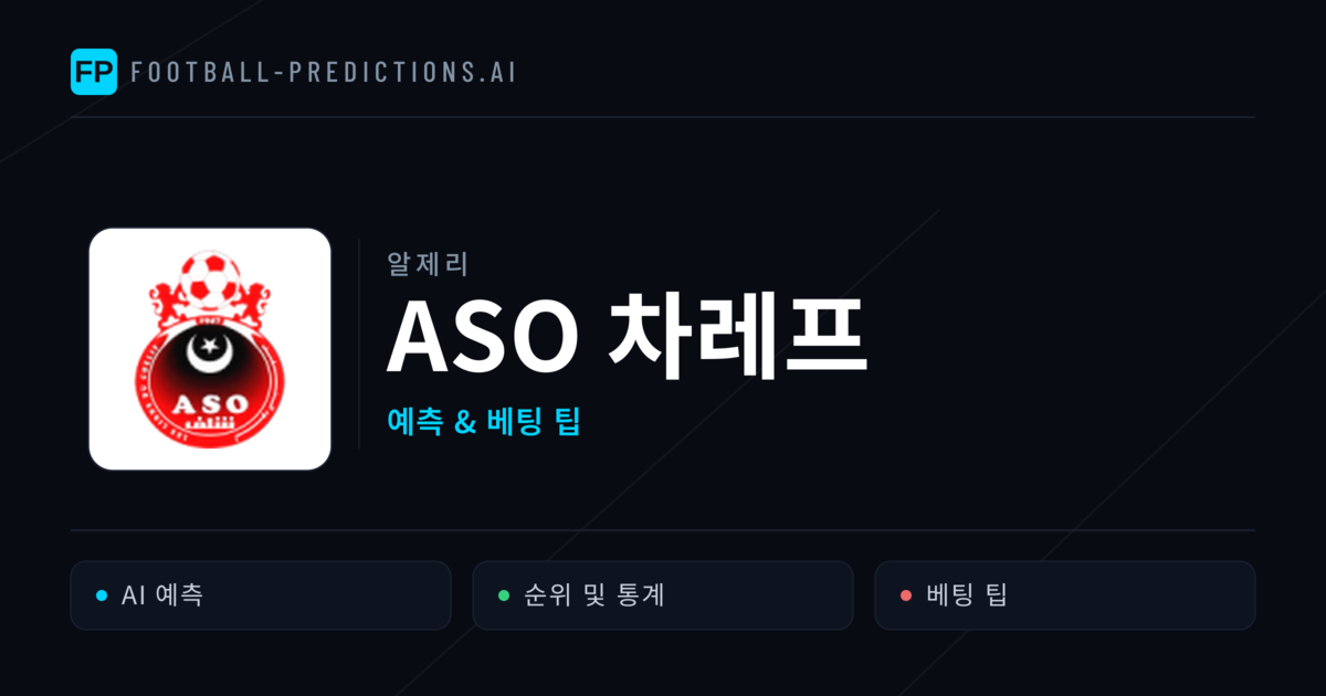 ASO 차레프 축구 예측 & 통계