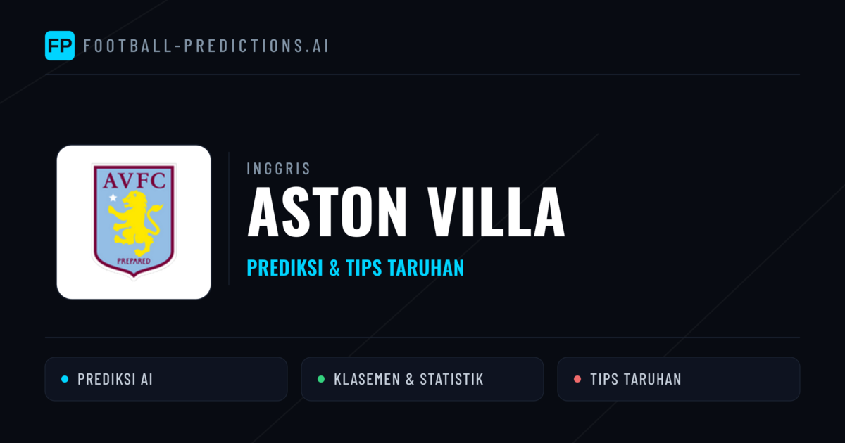 Aston Villa Prediksi & Statistik Piala Dunia