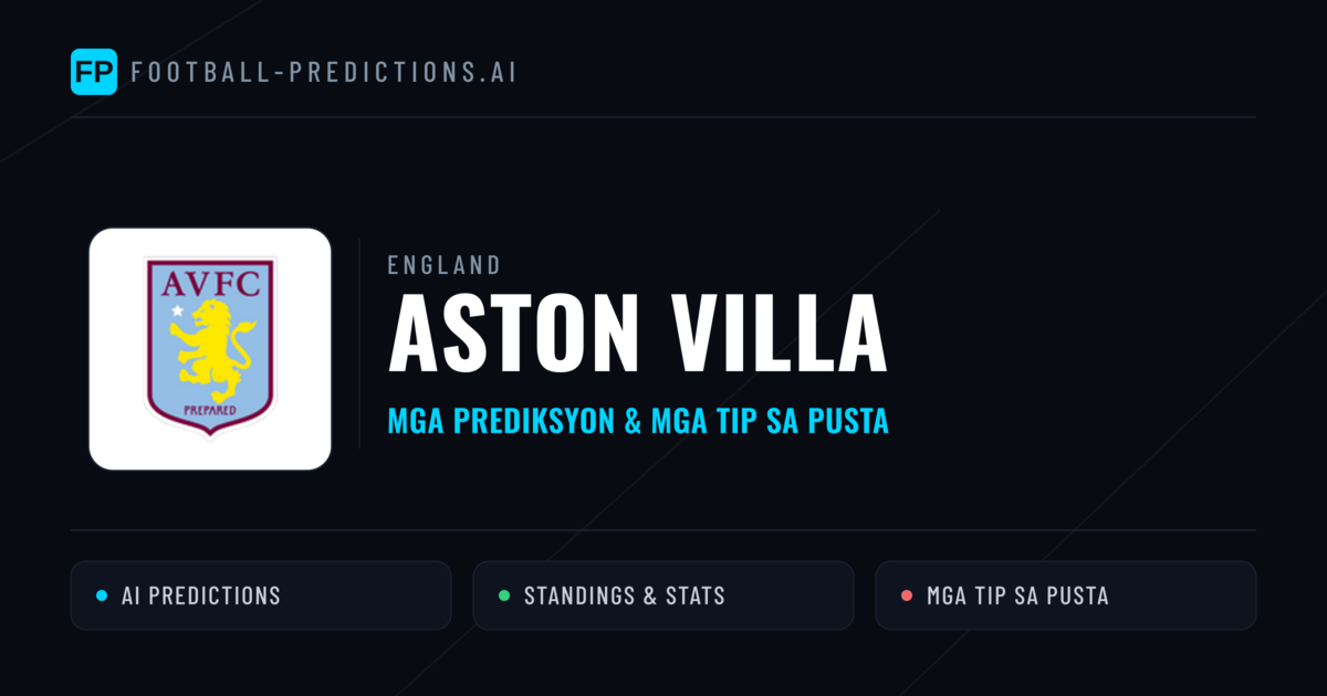 Aston Villa Predictions & Stats