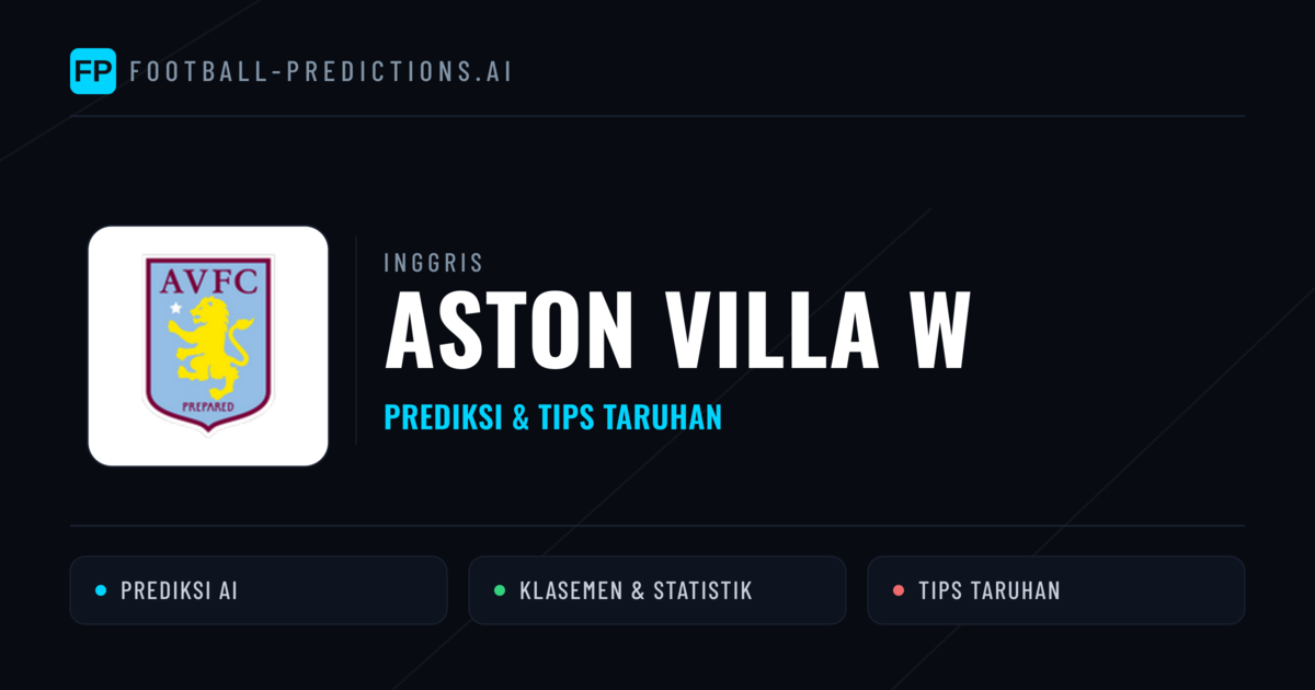 Aston Villa W Prediksi & Statistik Piala Dunia