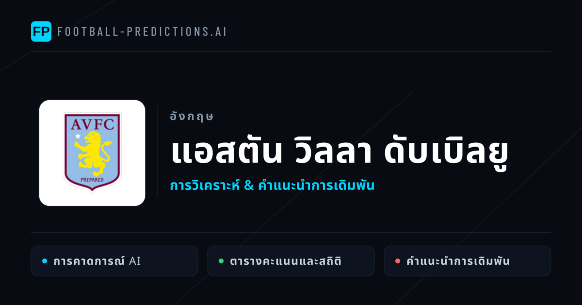 แอสตัน วิลลา ดับเบิลยู การวิเคราะห์และสถิติ