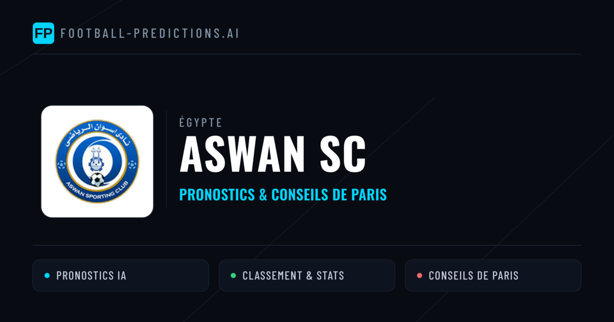 Aswan SC Pronostics & Statistiques
