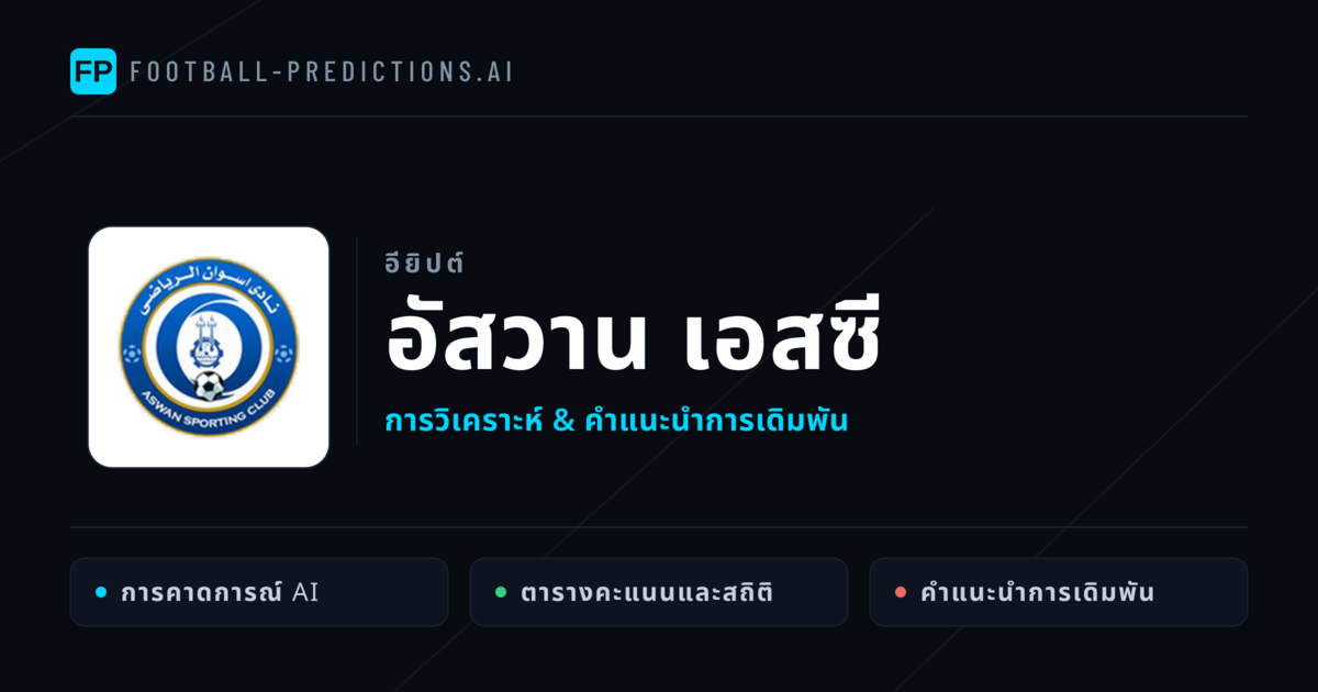 อัสวาน เอสซี การวิเคราะห์และสถิติ