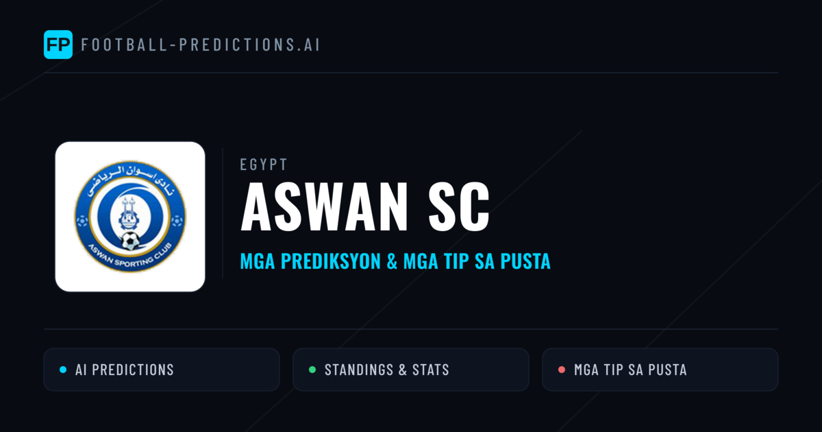 Aswan SC Predictions & Stats