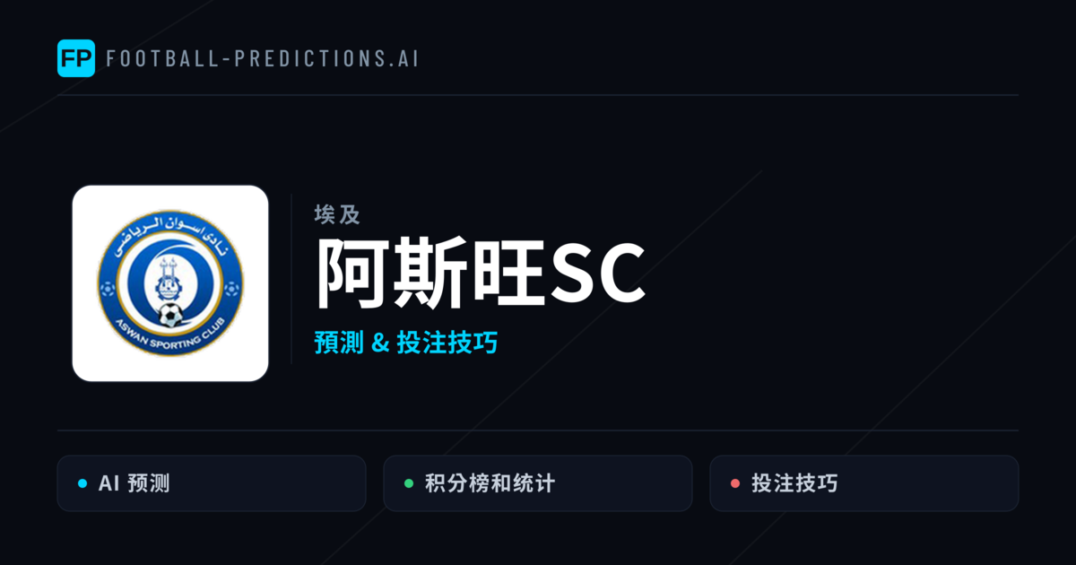 阿斯旺SC 運彩分析｜足球預測與數據