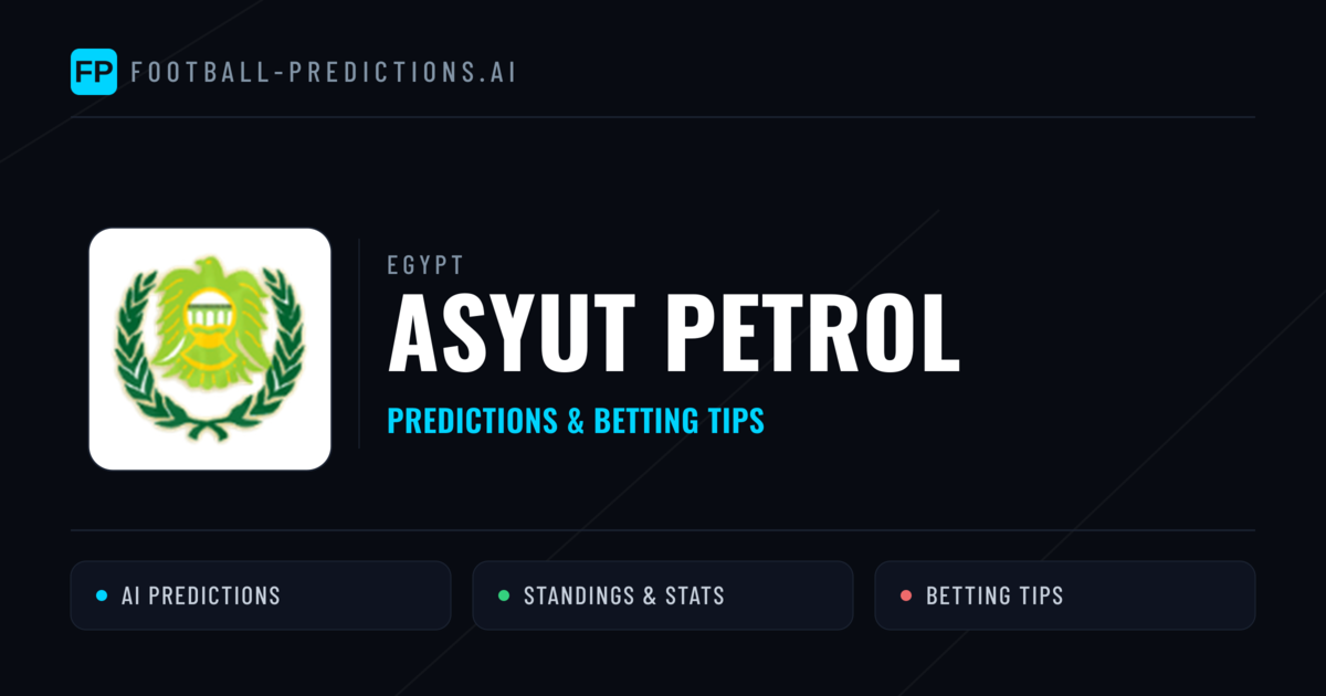 Asyut Petrol Predictions & Stats