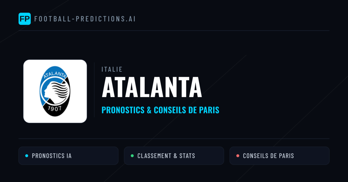 Atalanta Pronostics & Statistiques