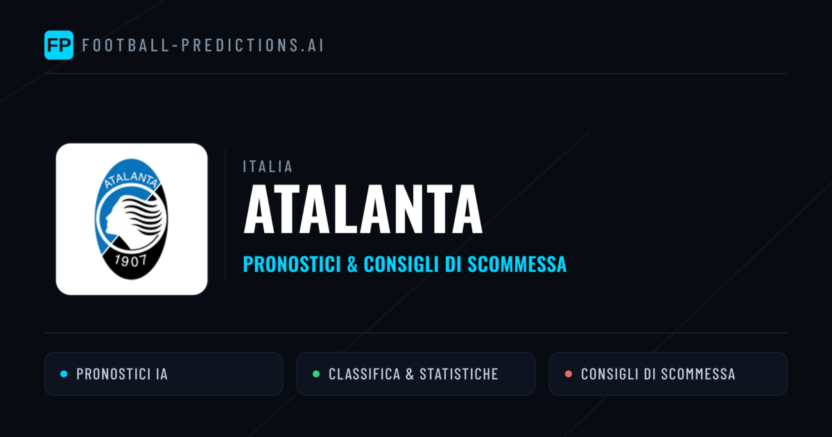Pronostici e Statistiche Atalanta