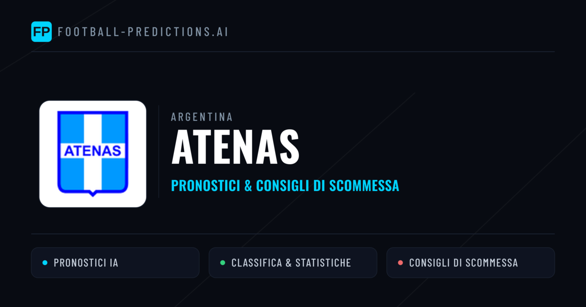 Pronostici e Statistiche Atenas