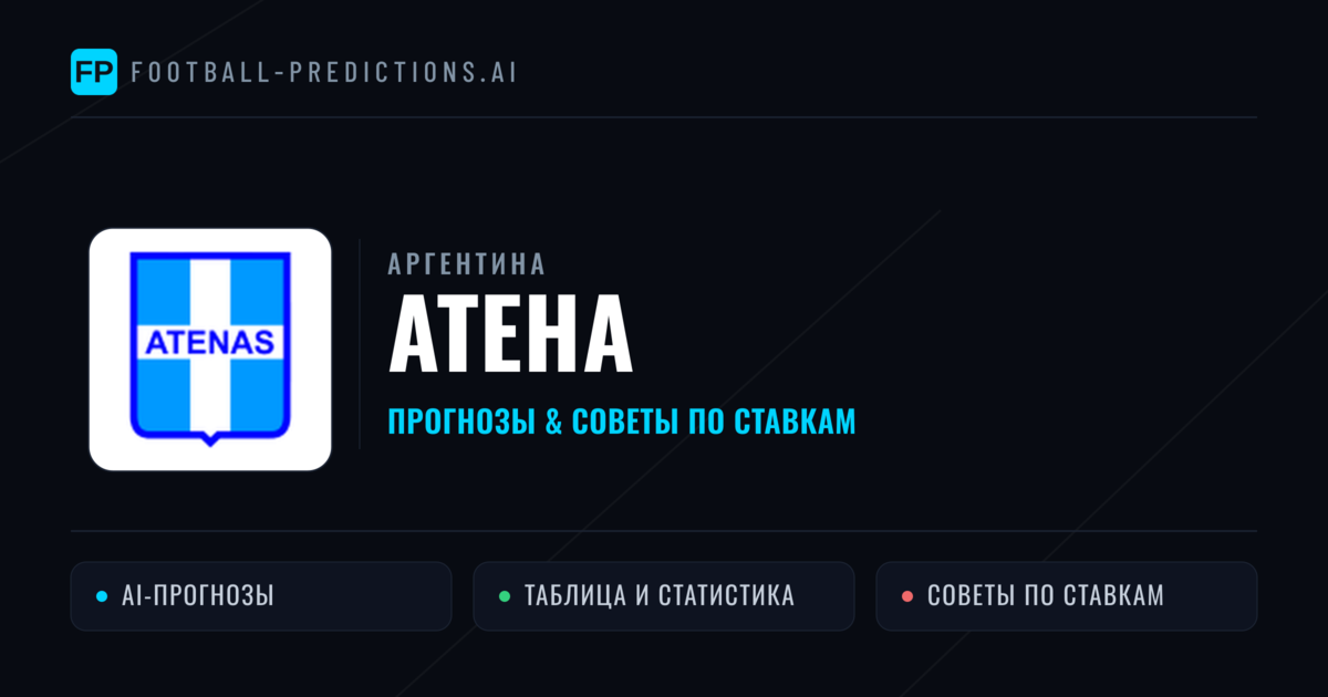 Атена прогнозы и статистика