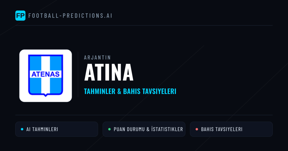 Atina Tahminleri & İstatistikler