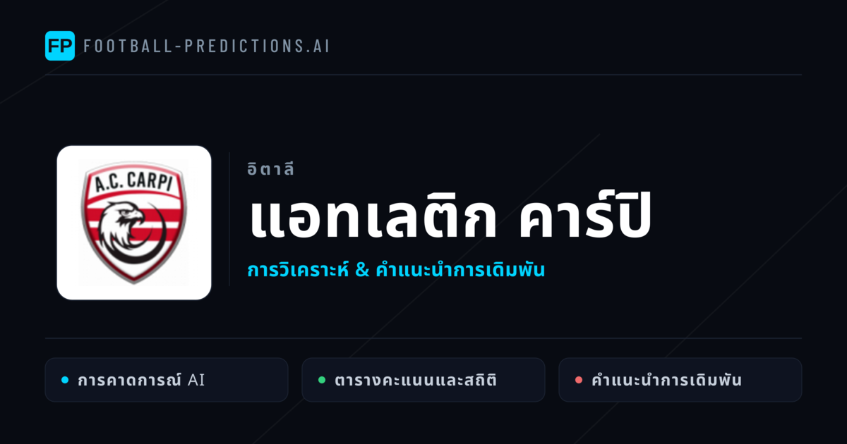 แอทเลติก คาร์ปิ การวิเคราะห์และสถิติ
