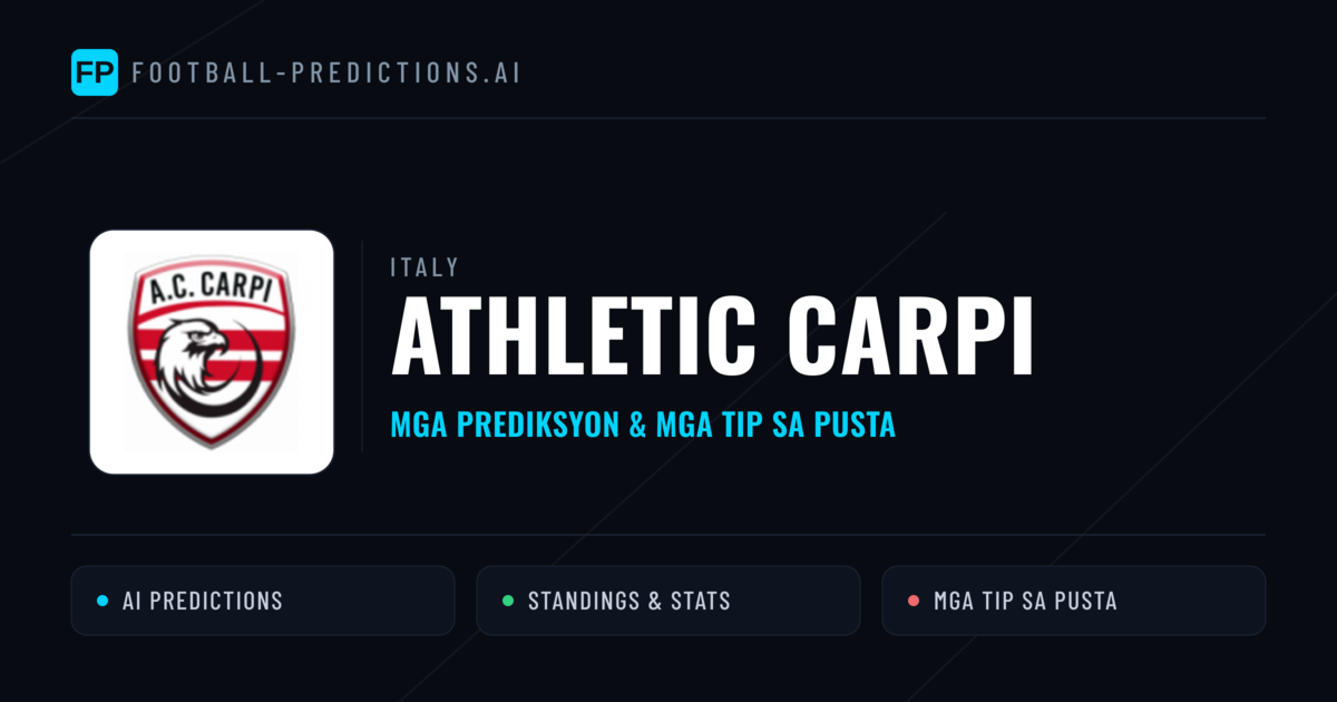 Athletic Carpi Predictions & Stats