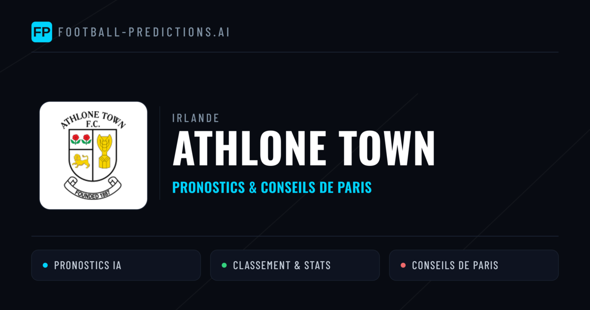 Athlone Town Pronostics & Statistiques
