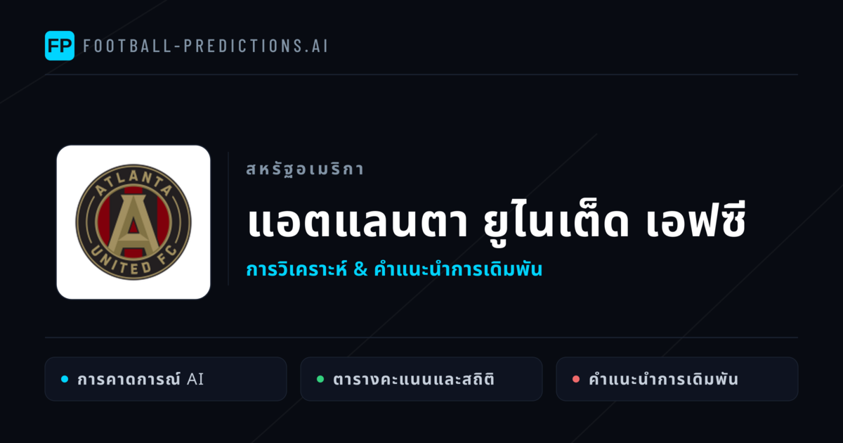 แอตแลนตา ยูไนเต็ด เอฟซี การวิเคราะห์และสถิติ