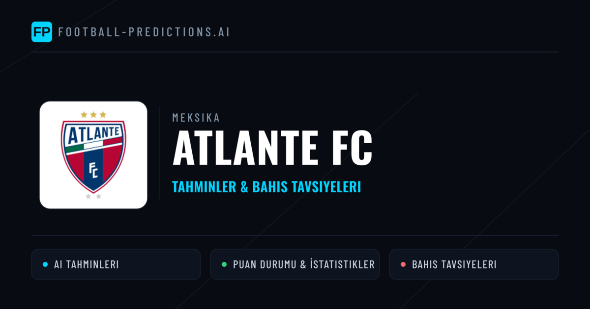 Atlante FC Tahminleri & İstatistikler