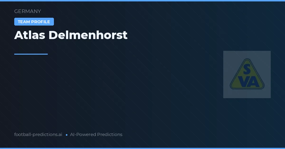 Atlas Delmenhorst Predictions & Stats