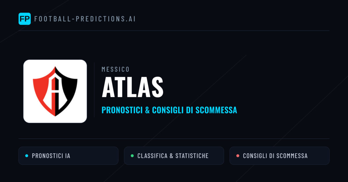 Pronostici e Statistiche Atlas