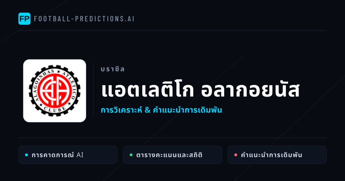 แอตเลติโก อลากอยนัส การวิเคราะห์และสถิติ