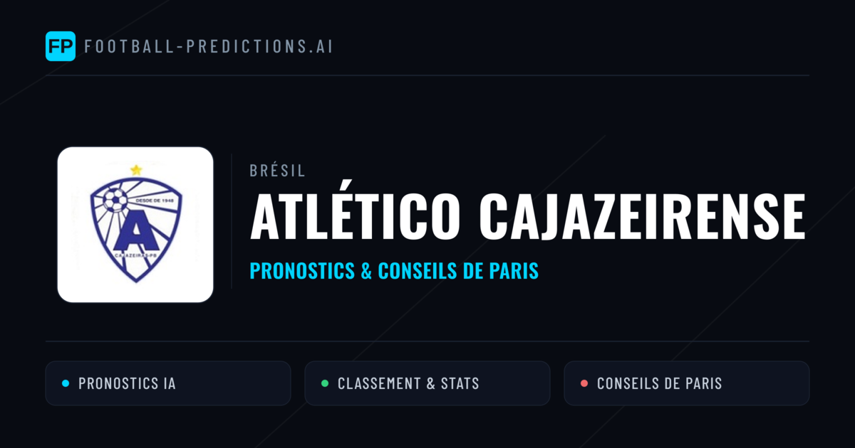 Atlético Cajazeirense Pronostics & Statistiques