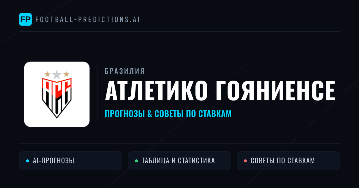 Атлетико Гояниенсе прогнозы и статистика