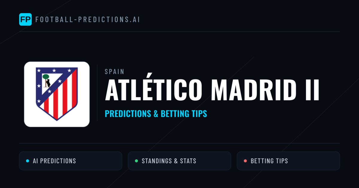 Atlético Madrid II Predictions & Stats