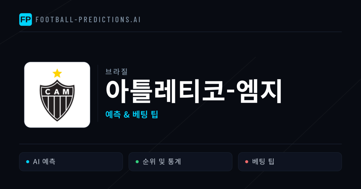 아틀레티코-엠지 축구 예측 & 통계