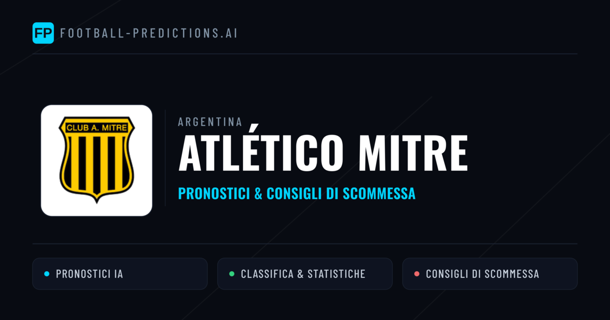 Pronostici e Statistiche Atlético Mitre