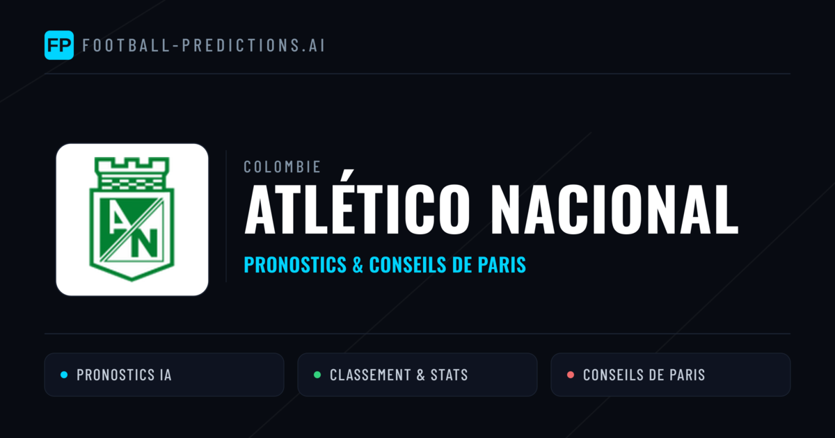 Atlético Nacional Pronostics & Statistiques