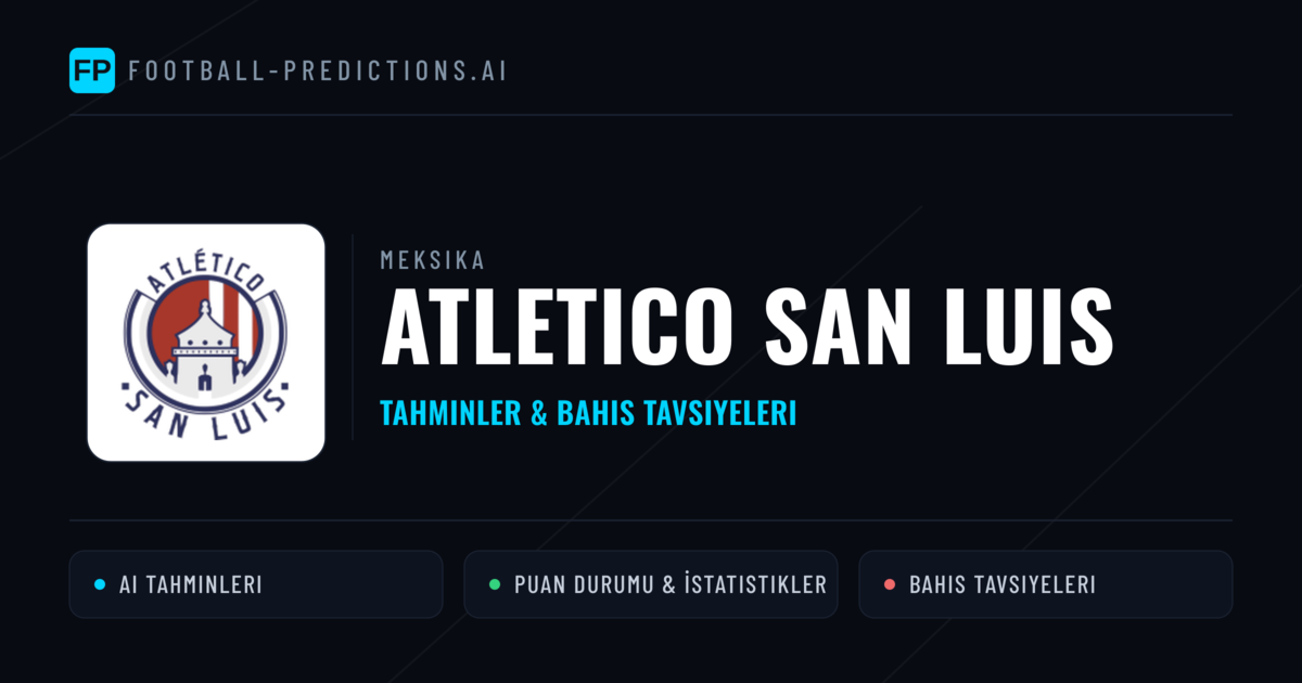 Atletico San Luis Tahminleri & İstatistikler