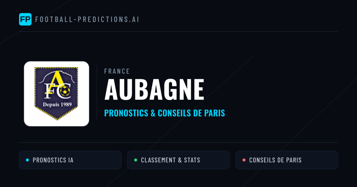 Aubagne Pronostics & Statistiques