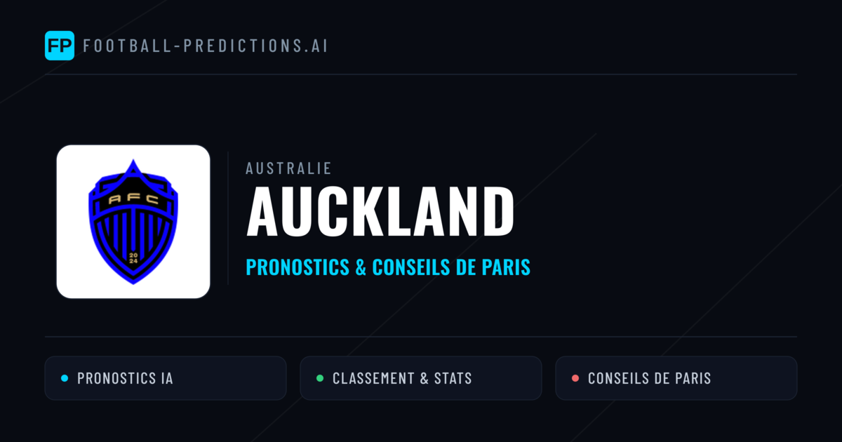 Auckland Pronostics & Statistiques