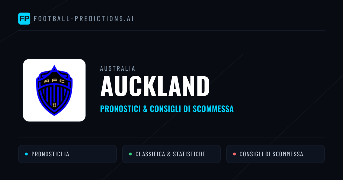 Pronostici e Statistiche Auckland