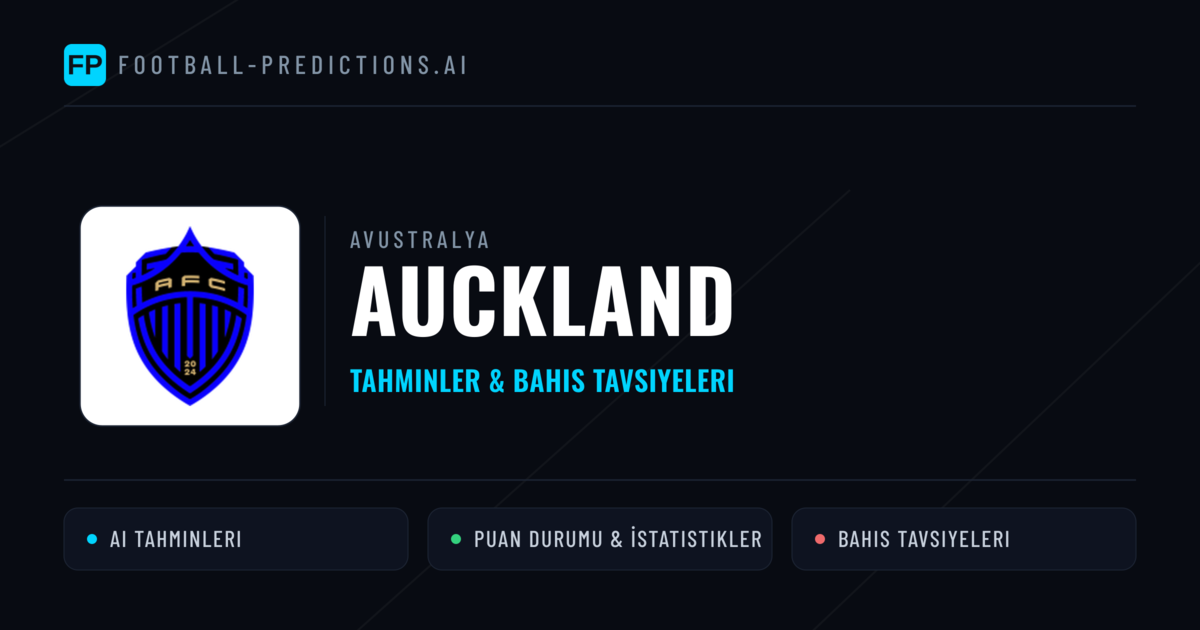 Auckland Tahminleri & İstatistikler