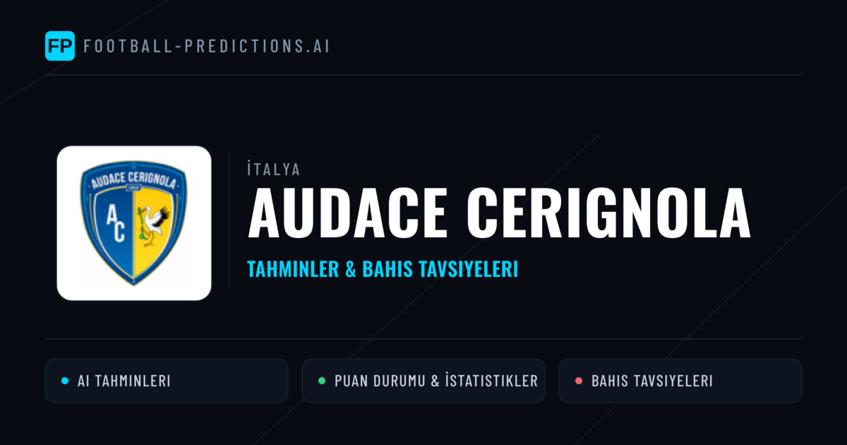 Audace Cerignola Tahminleri & İstatistikler