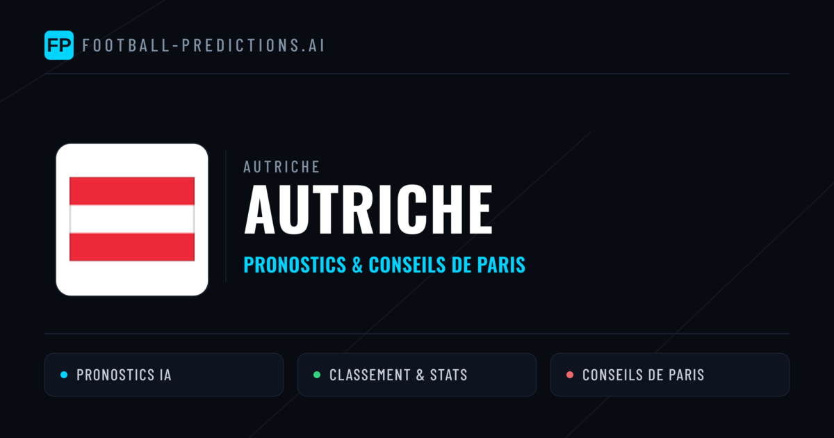 Autriche Pronostics & Statistiques