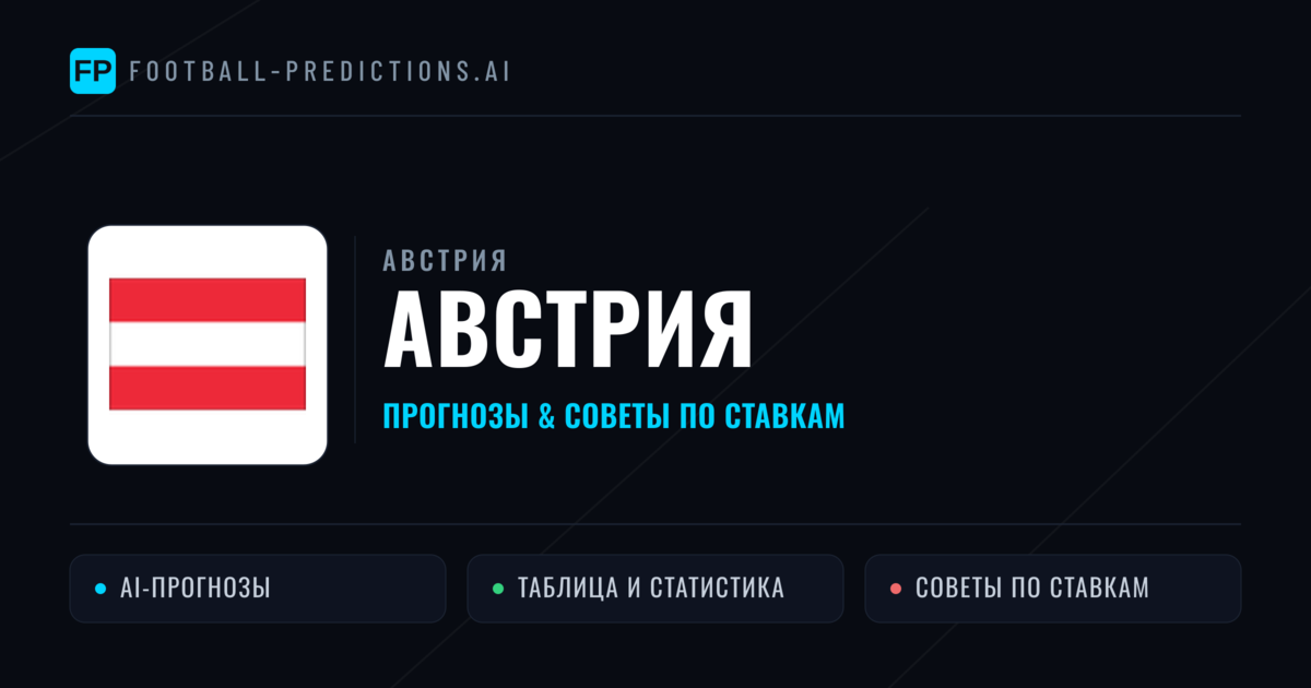 Австрия прогнозы и статистика