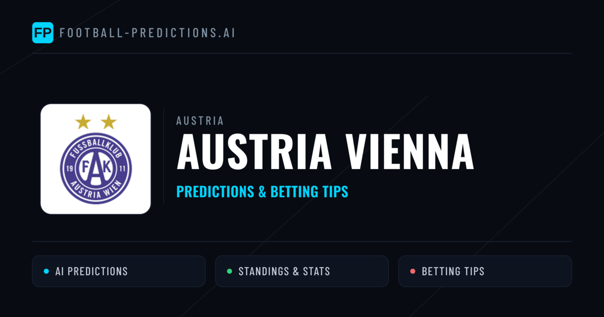 Austria Vienna Predictions & Stats