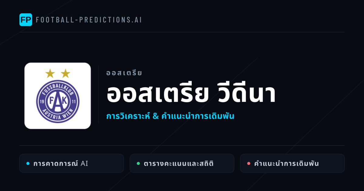 ออสเตรีย วีดีนา การวิเคราะห์และสถิติ