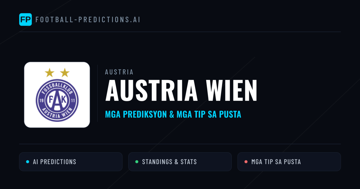 Austria Wien Predictions & Stats