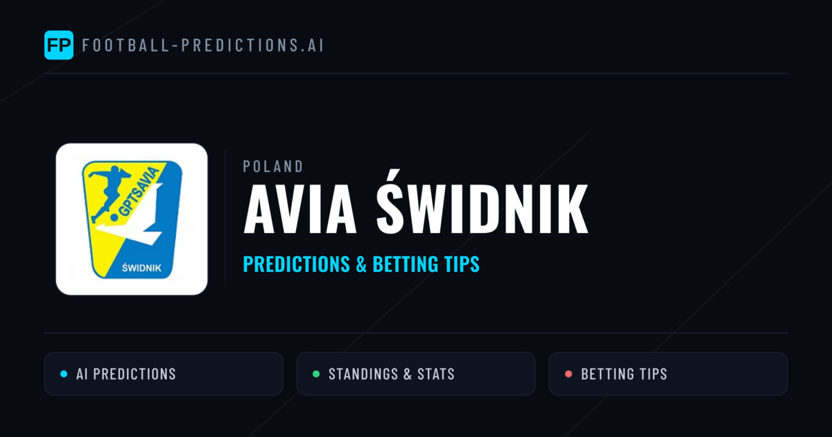 Avia Świdnik Predictions & Stats