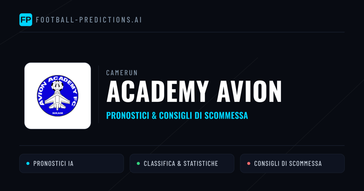 Pronostici e Statistiche Academy Avion