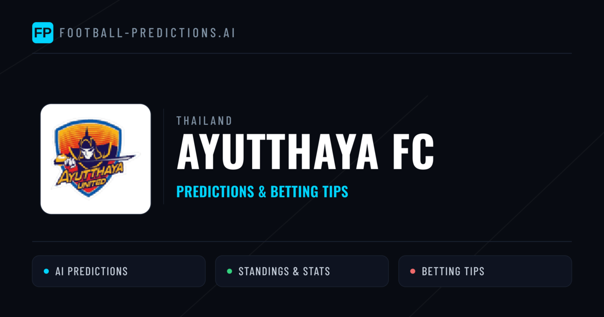 Ayutthaya FC Predictions & Stats