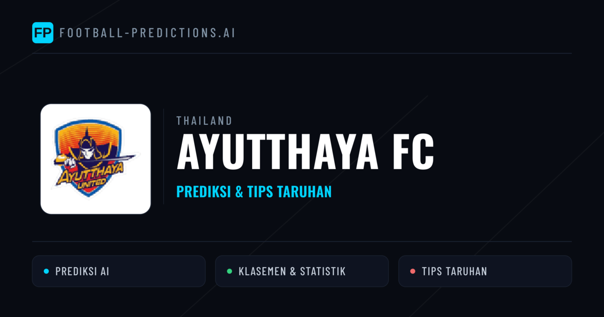Ayutthaya FC Prediksi & Statistik Piala Dunia